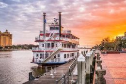 Savannah Sightseeing Tour,  Sunset Riverboat Cruise