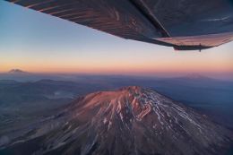 Private Scenic Flight Mt. Saint Helens sunset