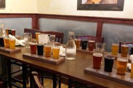 Colorado craft beer flights on on guided Boulder tour