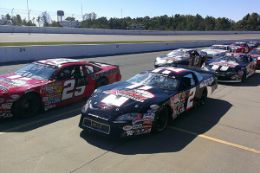 A high-speed driving experience at New Smyrna Speedway
