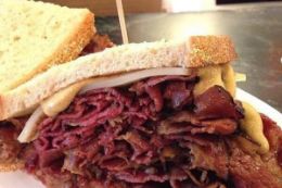 New York City Food Tour, Zucker's Bage, Reuben sandwich
