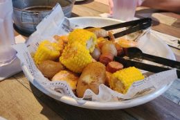 Charleston SC downtown culinary tour, corn, potatoes