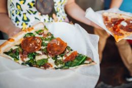 Great pizza on San Diego's Little Italy food tour